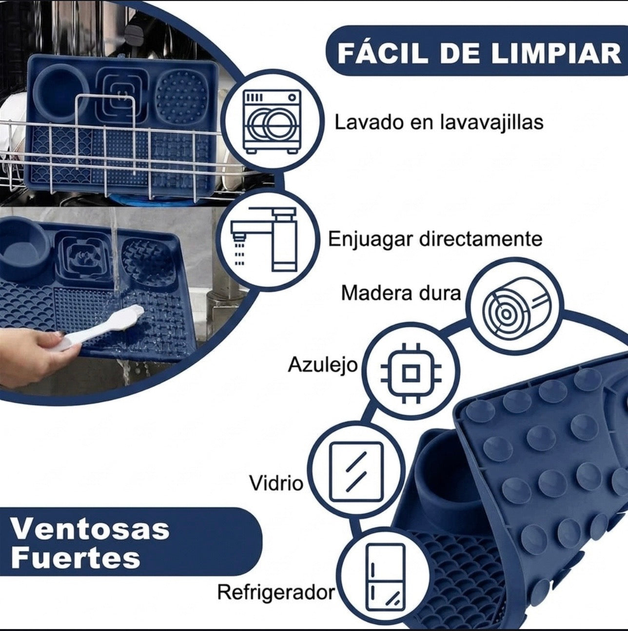 Gassol Alfombra De Alimentación Lenta y Pala De Goma Antiadherente